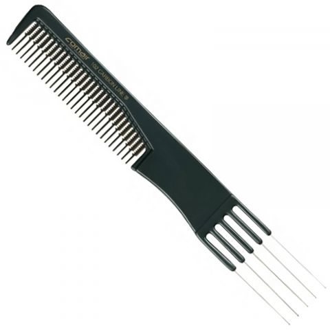 Comair - Carbon Profi Line - No. 102 - Teasing Fork Comb - 19.5 cm