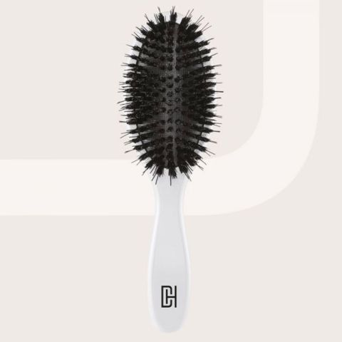 Double Hair Extensions - Hair Extension Brush - White