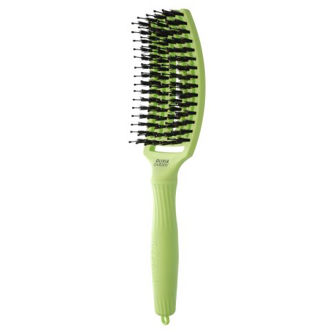 Olivia Garden - FingerBrush Boar&Nylon - Green Pistachio