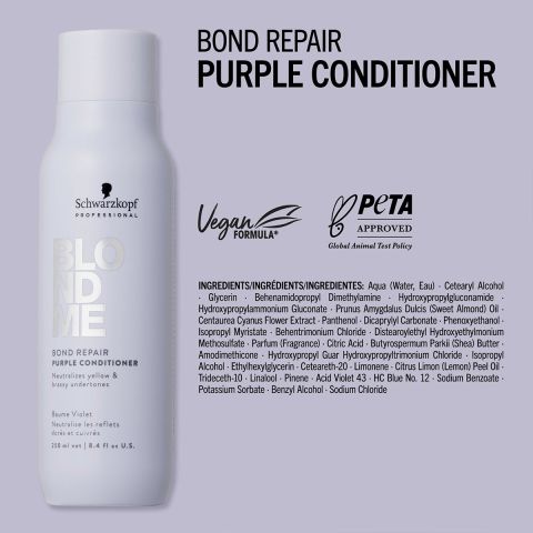 Schwarzkopf - Blond Me - Repair Purple Conditioner - 250 ml