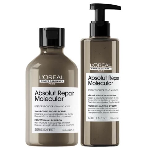 L'Oréal Professionnel - Absolut Repair Molecular Shampoo + Rinse-off Serum -. Kit