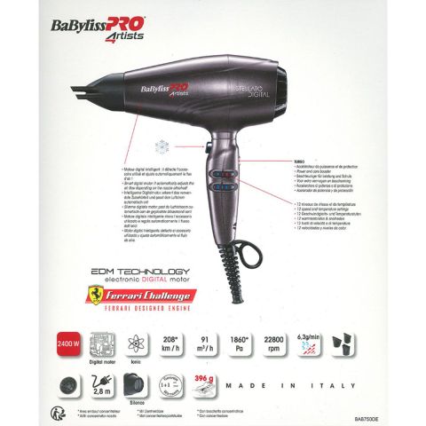 Babyliss - 4Artists - Stellato - Hair dryer - Deep Purple