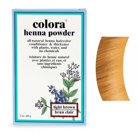 Colora Henna - Coloring powder - Light Brown - 60 gr