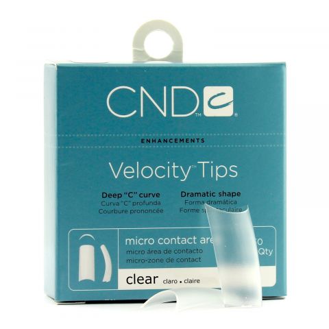 CND - Brisa Sculpting Gel - Velocity Clear Tips - No. 10