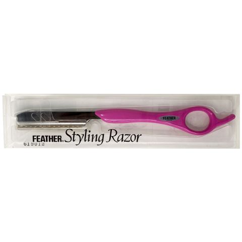 Feather - Styling Razor - Titanium Pink