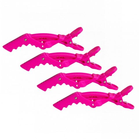 Framar - Gator Grips Hair Clips - Pink 4 pcs.