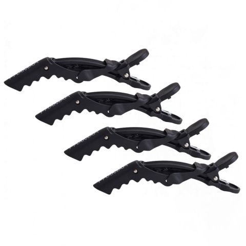 Framar - Gator Grips Hair Clips - Black 4 pcs.