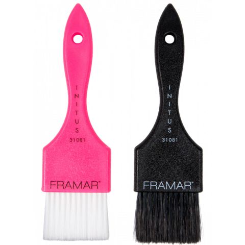 Framar - Power Painter Hair Dye Brushes - Pink and Black