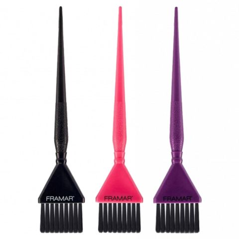 Framar - Triple Threat Set Hair Dye Brushes - 3 pcs.