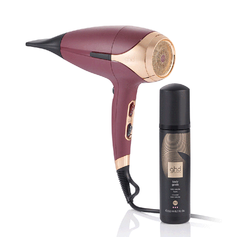 ghd - helios Hairdryer Plum / burgundy red