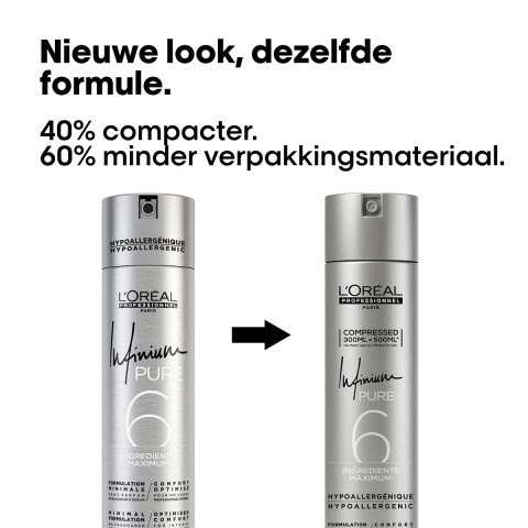 L'Oréal Professionnel - Infinium - Pure Strong - Hairspray with Strong Hold.