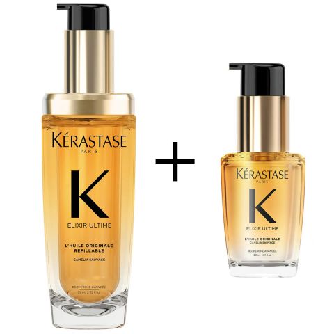 Kérastase - Elixir Ultime L'Huile Originale Refillable Hair Oil 75 ml + 30 ml Kit