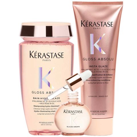 Kérastase - Gloss Absolu Shampoo + Conditioner + Hair Oil - Kit for Long and Frizzy Hair