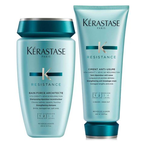 Kérastase - Résistance Shampoo + Conditioner Kit Damaged Hair 