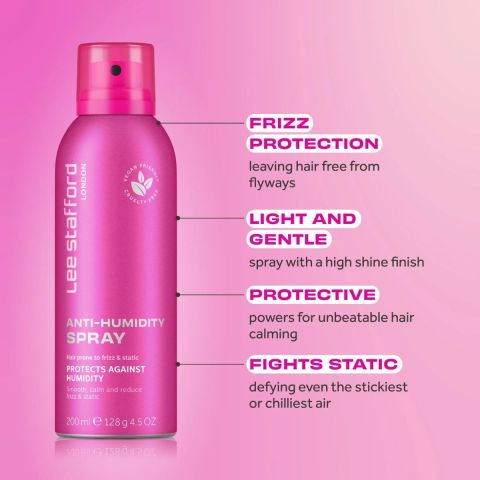 Lee Stafford - Anti-Humidity Spray - Hair Spray for Frizzy and Static Hair - 200 ml