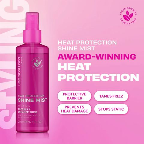 Lee Stafford - Original Heat Protection Shine Mist - Spray for Heat Protection - 200 ml