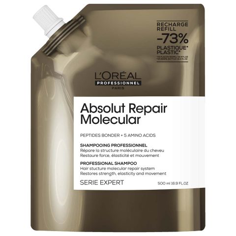 L'Oréal Professionnel - Absolut Repair Molecular Shampoo Refill for damaged hair - 500 ml