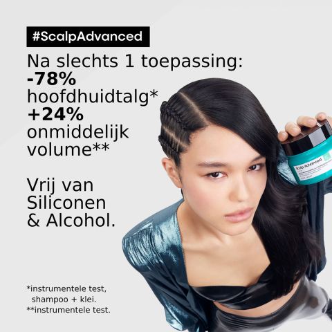 L'Oréal Professionnel - Scalp Advanced - Anti-Oiliness - 2-in-1 hair clay for oily hair - 250 ml