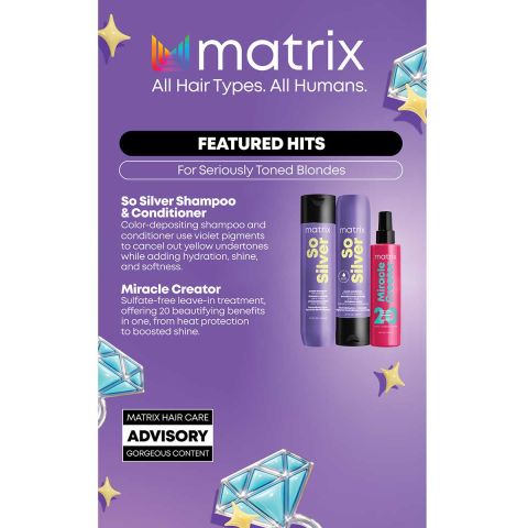 Matrix - So Silver gift set for neutralization of yellow undertones 