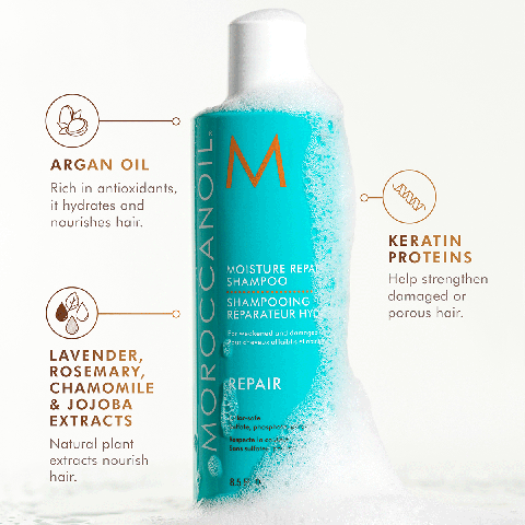 Moroccanoil - Moisture Repair Shampoo - For damaged hair.