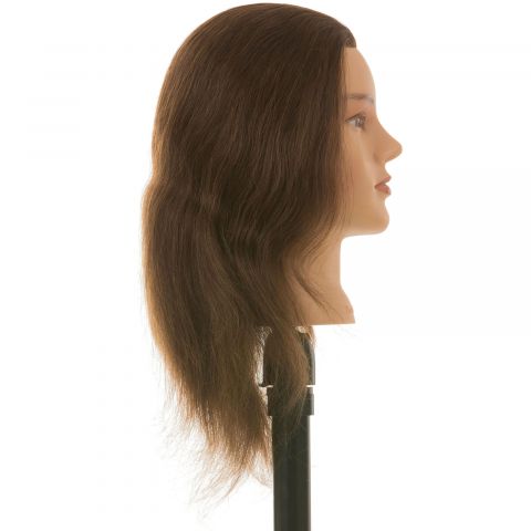 Heads-Up - Barber head Connie - Brown Hair - 30 cm