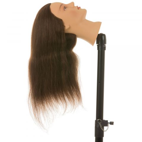 Heads-Up - Barber's Head Hellen - Brown Hair - 50 cm