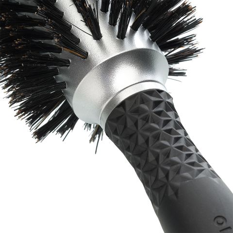 Olivia Garden - Blowout - Soft Boar - Silver - Hair brush - 35 mm