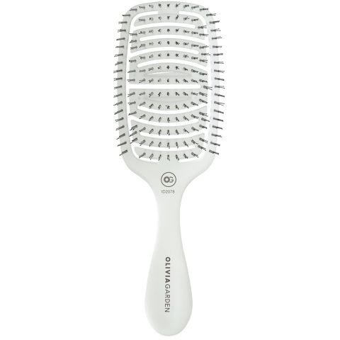 Olivia Garden - Care Flex - Fine Hair - Hairbrush - Ice White