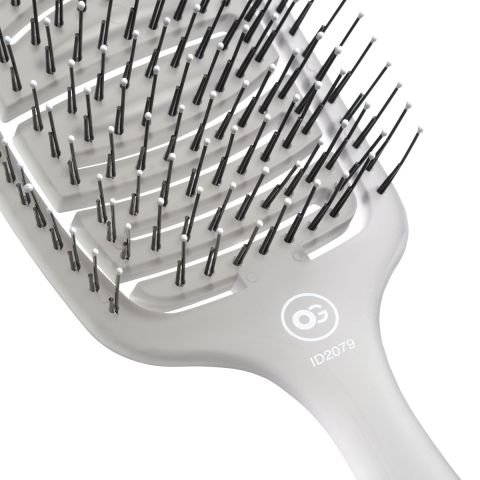 Olivia Garden - Care Flex - Medium Hair - Hairbrush - Ice Grey