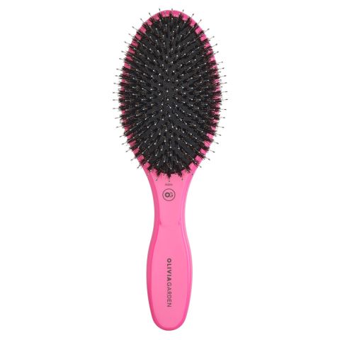 Olivia Garden - Care Oval - Boar & Nylon - Hair Brush - Pink