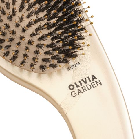 Olivia Garden - Curve - Boar & Nylon - Hair Brush - Gold