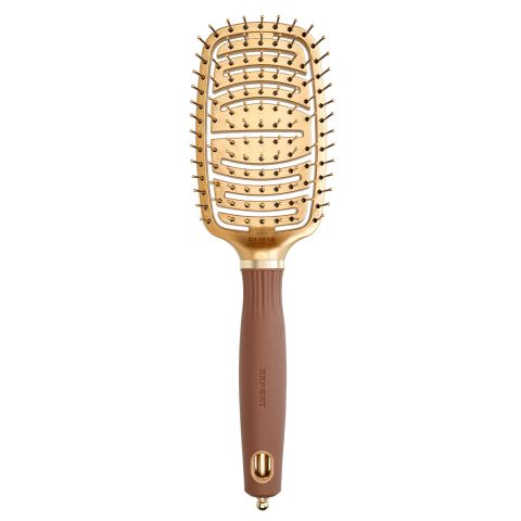 Olivia Garden - Expert Care - Nylon Hair Brush - Gold & Brown 