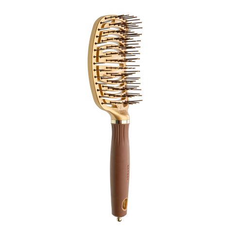 Olivia Garden - Expert Care - Nylon Hair Brush - Gold & Brown 