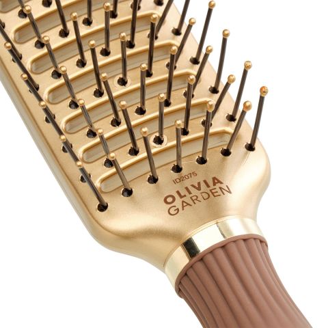 Olivia Garden - Style Vent Nylon - Gold & Brown Hair Brush