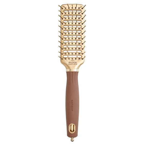 Olivia Garden - Style Vent Nylon - Gold & Brown Hair Brush