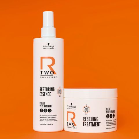 Schwarzkopf - R-Two - Restoring Essence & Rescuing Treatment 200 ml -. Kit