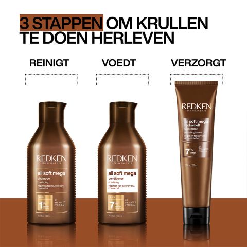 Redken - All Soft - Mega Curls - Shampoo for Curly Hair and Curls - 300 ml