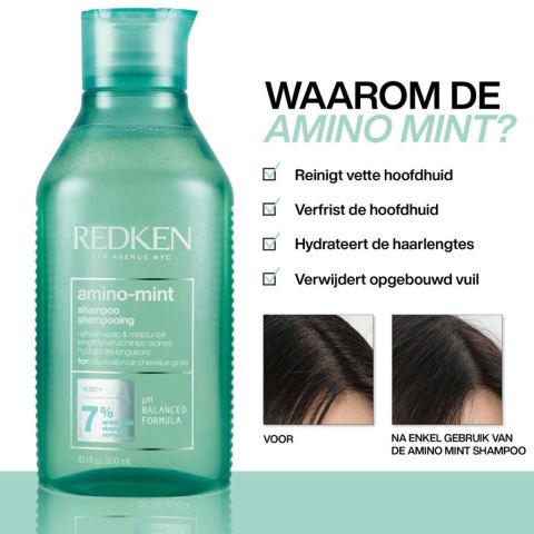 Redken - Amino - Mint - Shampoo for Oily Scalp - 300 ml