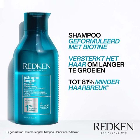 Redken - Extreme Length - Shampoo for Fragile Hair - 300 ml