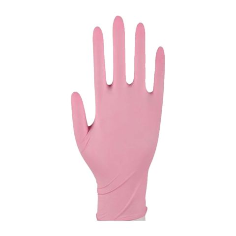 Abena - Nitrile Gloves Pink Powder Free Size M - 100 pieces