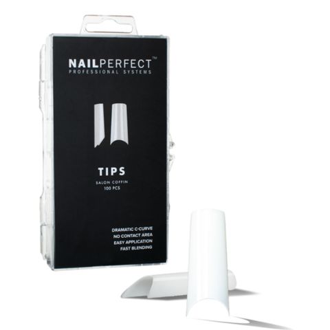 Nail Perfect - Salon Coffin Tips - 100 pieces