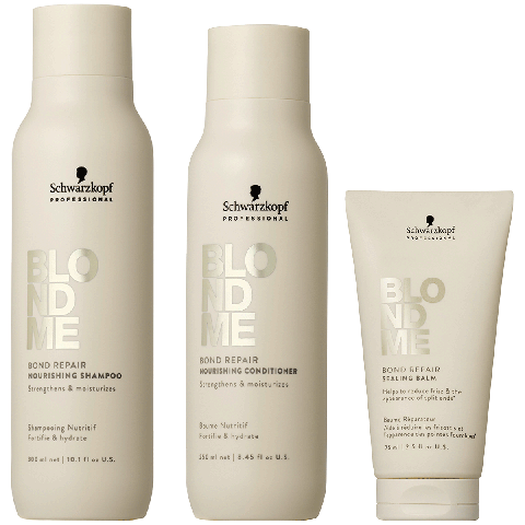 Schwarzkopf - Blond Me - Nourishing Shampoo, Conditioner & Leave-in Kit