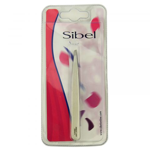 Sibel - Epilating tweezers - Angled - Inox