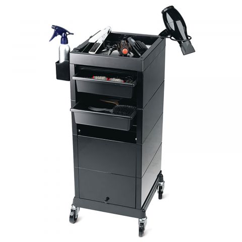 Sibel - Discreet Work Trolley Hairdresser - Black