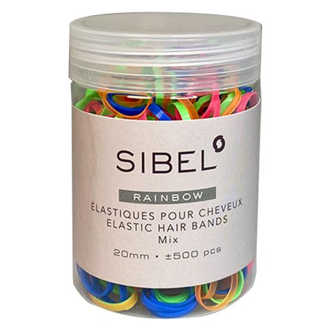 Sibel - Rubber bands Rainbow - 500 pieces - 20 mm