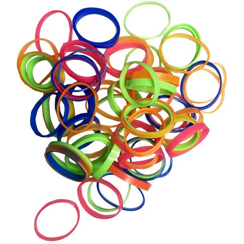 Sibel - Rubber bands Rainbow - 500 pieces - 20 mm