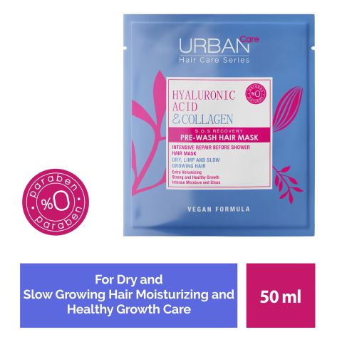 Urban Care - Hyaluronic Acid & Collagen Pre-Wash Hair Mask - 50 ml