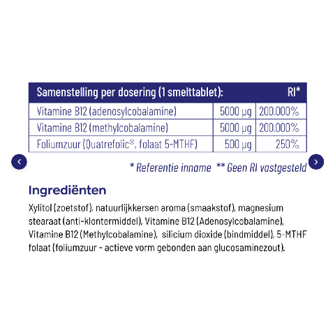 Vitakruid - B12 Combi 10,000 - 120 Melting Tablets