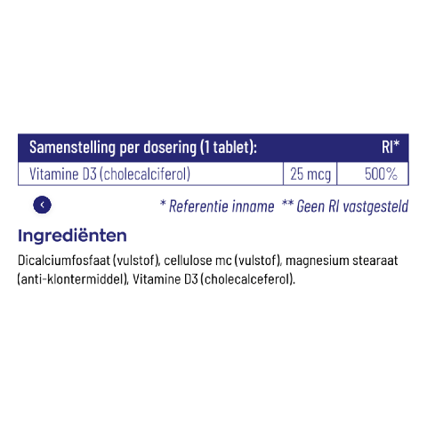 Vitakruid - D3 25 mcg / 1000 IU - 120 Tablets