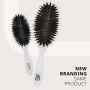 Double Hair Extensions - Hair Extension Brush - White